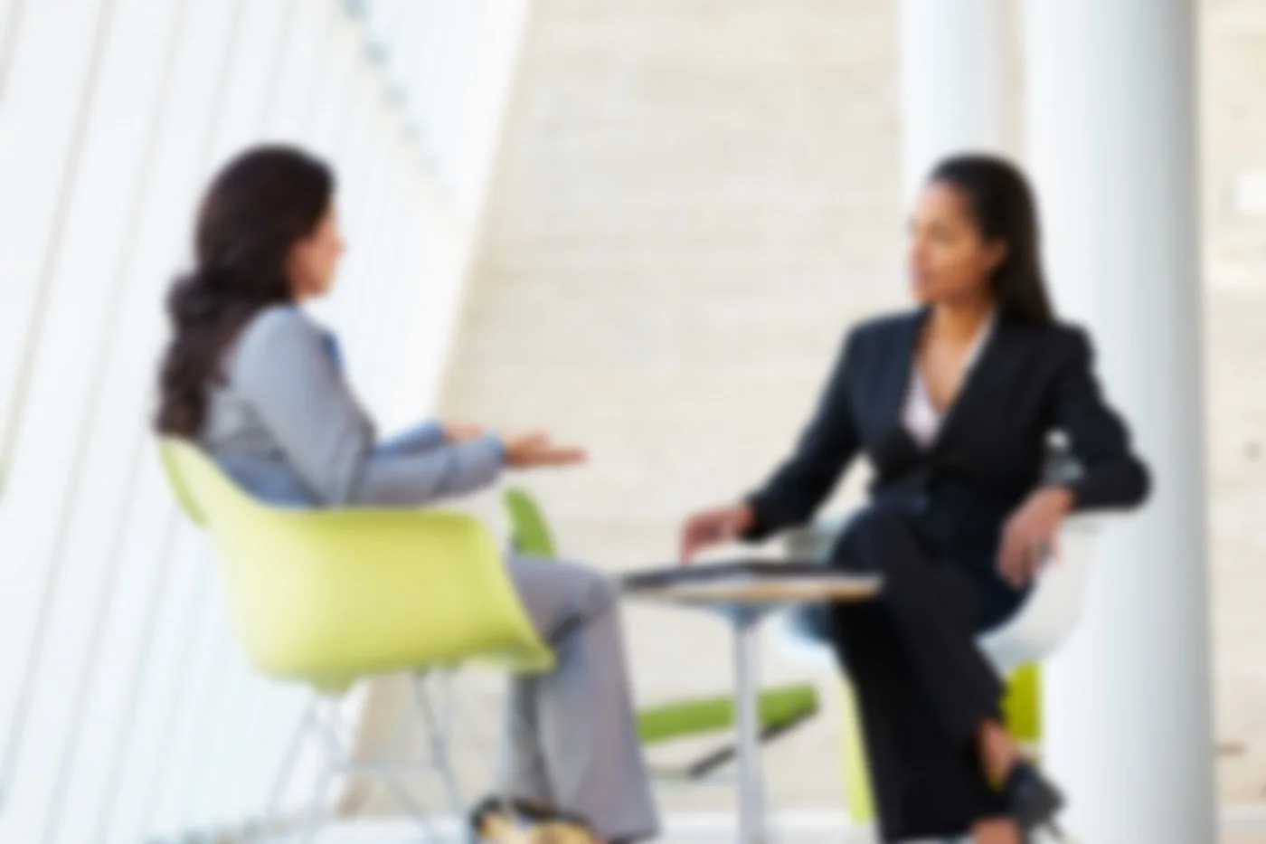 A therapist and client in a counselling session