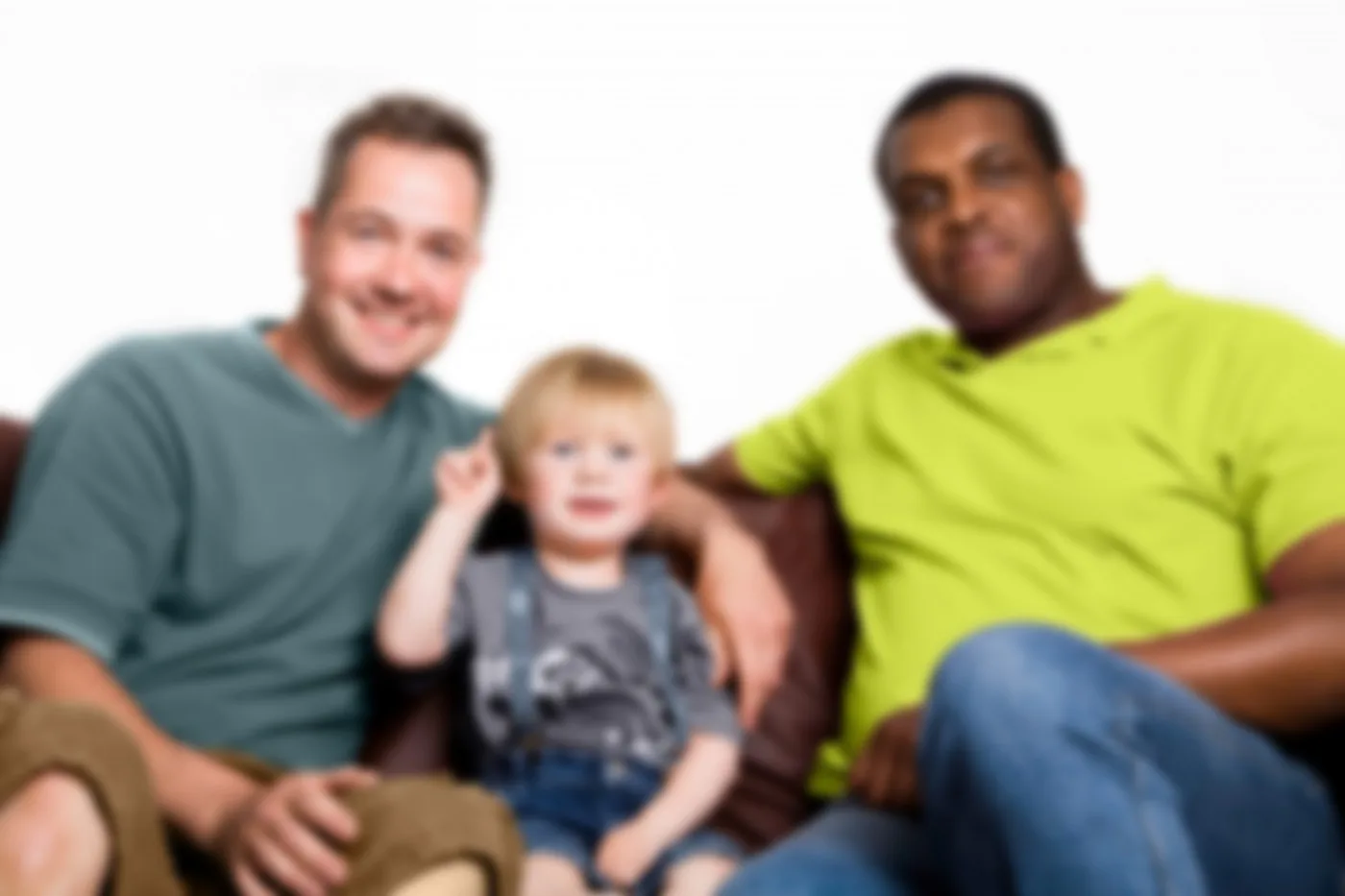 A family signing together at home